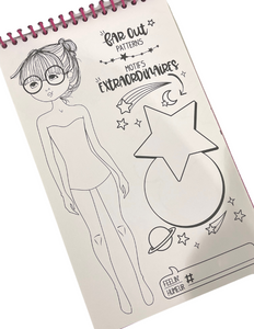Girl Vibes: Sketchbook Fashion: Stencils, Stickers, Colouring Pages!