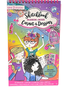 Girl Vibes: Sketchbook Fashion: Stencils, Stickers, Colouring Pages!