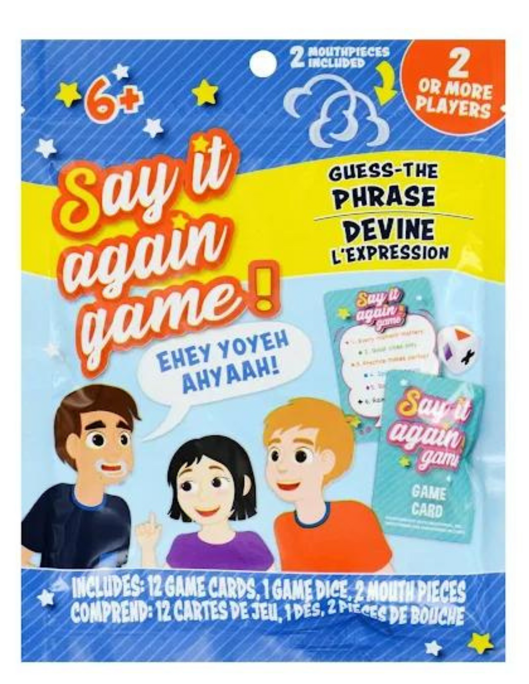 Say it Again Game! Guess-the-Phrase Mouthguard Game