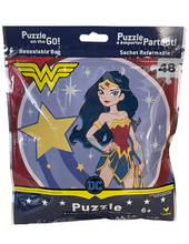 Load image into Gallery viewer, DC&#39;s Wonder Woman Puzzle on the Go! (48 pieces)
