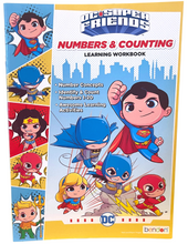 Load image into Gallery viewer, DC Super Friends: Numbers &amp; Counting Learning Workbook