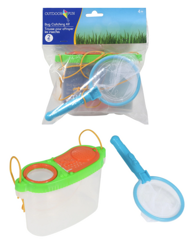 Plastic Bug Catching Kits, 3-pc. Sets