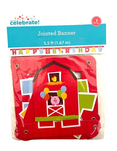 Barnyard Farm: Happy Birthday Banner