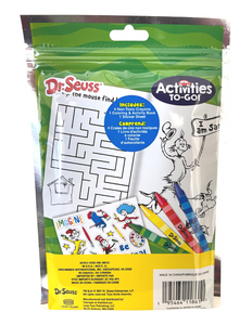 Dr. Seuss Activities on the Go! (Book, Crayons, & Stickers!)