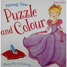 Princess Time Puzzle and Colour