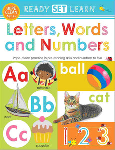 Ready Set Learn Workbooks Letters, Words And Numbers