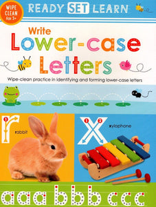 READY SET LEARN WORKBOOKS : WRITE LOWER-CASE LETTERS : Wipe Clean