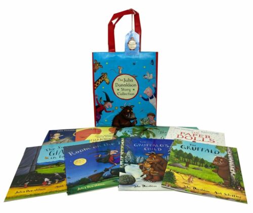 Julia Donaldson Picture Book Collection 10 Books Set (Red Bag) The Gruffalo