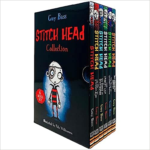 Stitch Head Series Books 1 - 6 Collection Box Set by Guy Bass