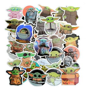 Star Wars Mandalorian and Baby Yoda Deluxe Sticker Pack