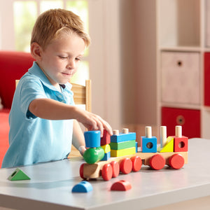Melissa and Doug: Stacking Train Toddler Toy