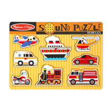 Load image into Gallery viewer, Melissa and Doug: Vehicles Sound Puzzle