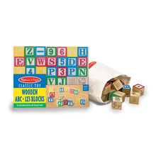 Load image into Gallery viewer, Melissa and Doug: Wooden ABC/123 Blocks