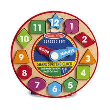 Load image into Gallery viewer, Melissa and Doug: Shape Sorting Clock