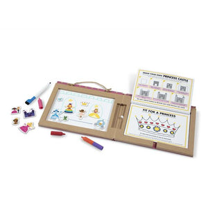 Melissa and Doug: Reusable Drawing and Magnet Kit Princess (Play Draw Create)