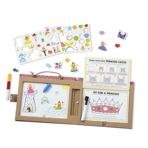 Melissa and Doug: Reusable Drawing and Magnet Kit Princess (Play Draw Create)