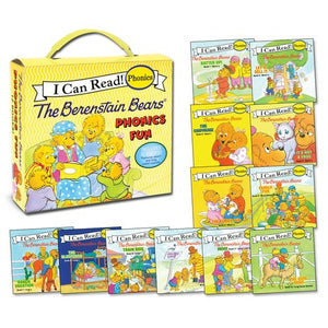 The Berenstain Bears 12-Book Phonics Fun!: Includes 12 Mini-Books Featuring Short and Long Vowel Sounds (My First I Can Read)