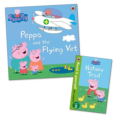 Peppa Pig: Peppa and the Flying Vet (With Bonus Book: Nature Trail Mini Edition)