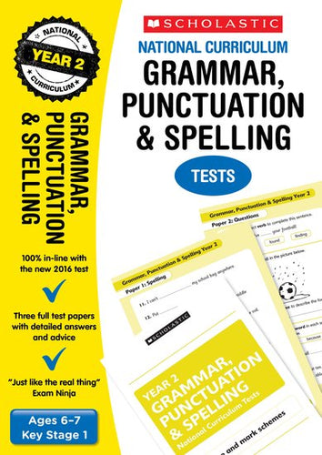 National Curriculum SATs Tests: Grammar, Punctuation and Spelling Tests (Year 2)