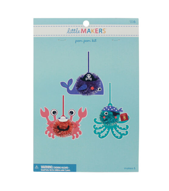 Little Makers Pom Pom Kit: Sea Life Tinsel
