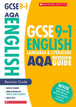 Load image into Gallery viewer, GCSE Grades 9-1: English Language and Literature AQA Revision Guide