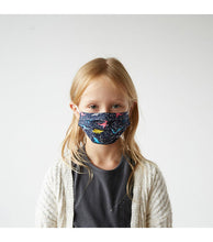 Load image into Gallery viewer, Kid&#39;s Dinos in Space Cotton Face Mask (XS)