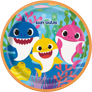 Baby Shark Paper Party Plates (8 count)