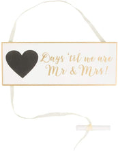 Load image into Gallery viewer, Sass &amp; Belle - Gold &amp; White Wedding Countdown Plaque