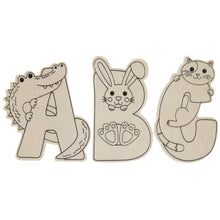 Load image into Gallery viewer, Wooden Animal Alphabet Set (26 Count)