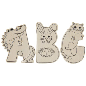 Wooden Animal Alphabet Set (26 Count)