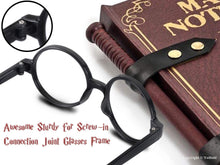 Load image into Gallery viewer, Harry Potter Glasses, Magic Wand, and Scar Tattoo Dress-Up Set (1 glasses and tattoo in each)