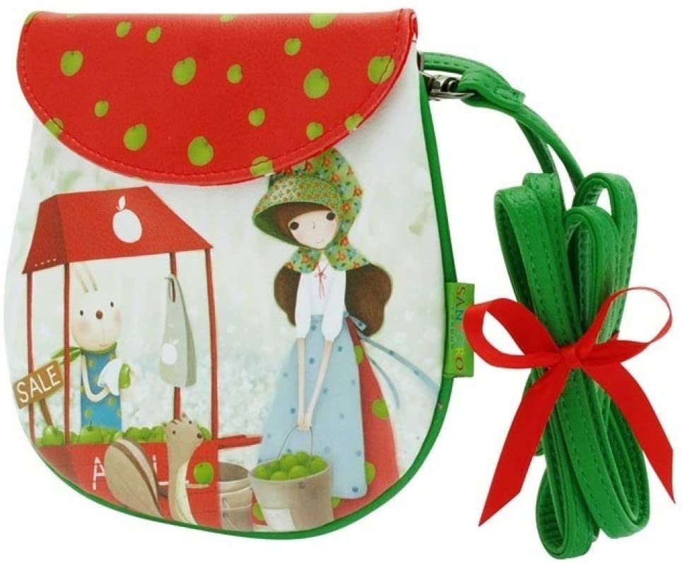 Designer UK Santoro Purse: Santoro Kori Kumi Purse Shoulder Bag - An Apple a Day