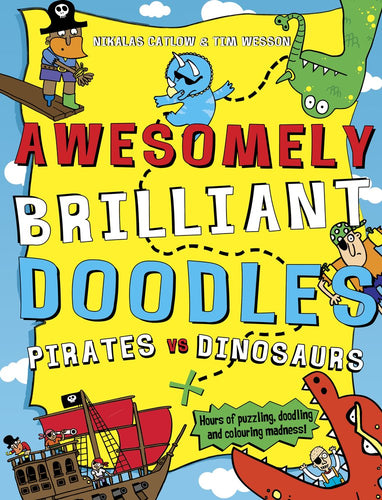 Awesomely Brilliant Doodles: Pirates VS Dinosaurs