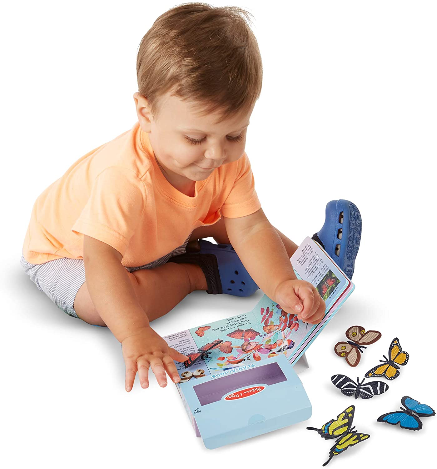 Melissa & Doug Children’s Book - Play-Alongs: Butterflies (10 Pages, 6 Butterfly Toys)