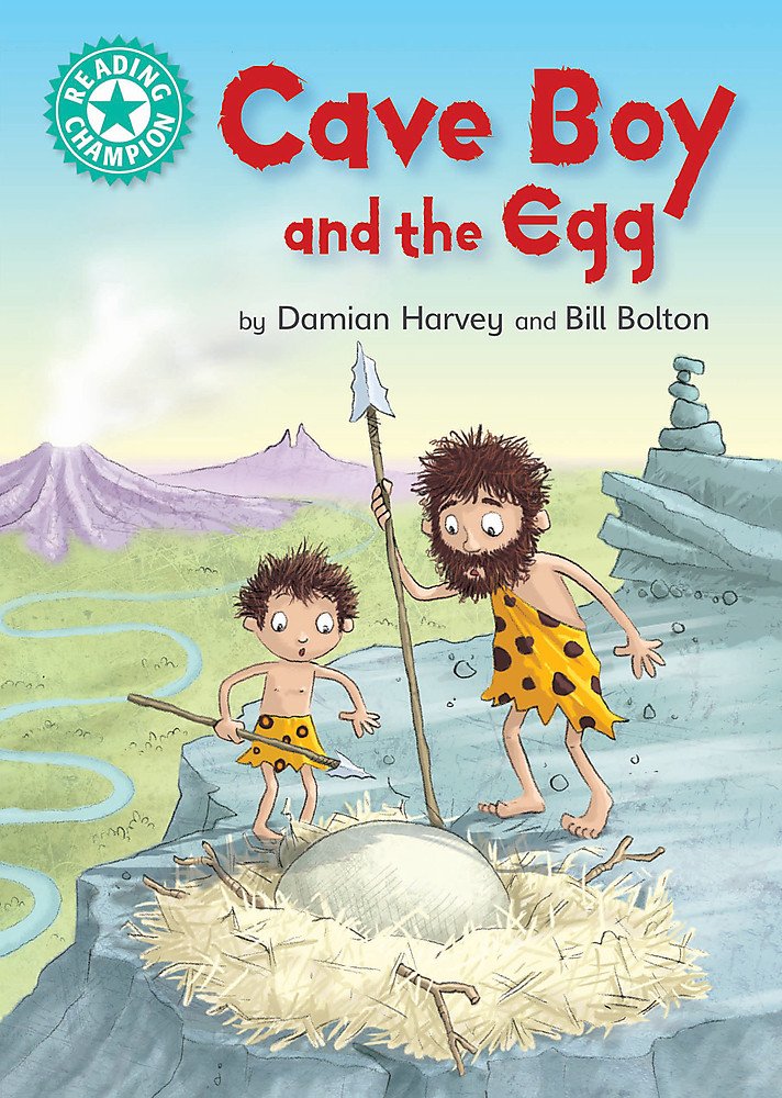 Cave Boy and the Egg (Turquoise 7)