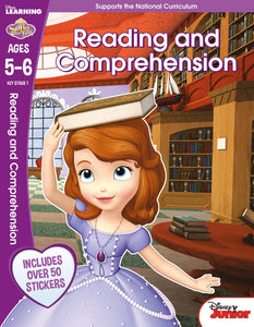 Disney Learning: Sofia the First: Reading and Comprehension Learning Workbook (Ages 5-6)
