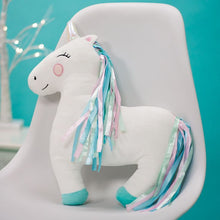 Load image into Gallery viewer, Sass &amp; Belle - Rainbow Unicorn Decorative Cushion