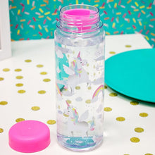 Load image into Gallery viewer, Sass &amp; Belle - Rainbow Unicorn Clear Water Bottle
