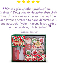 Load image into Gallery viewer, Melissa &amp; Doug Slice and Bake Wooden Christmas Cookie Play Food Set