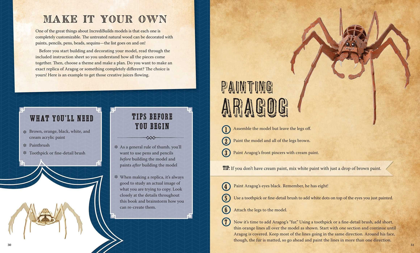 IncrediBuilds: Harry Potter: Aragog Deluxe Book and Model Set