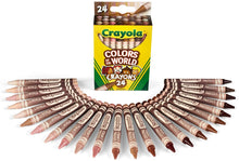 Load image into Gallery viewer, Crayola Crayons: Colors of the World (24 Multi-Cultural Crayons)