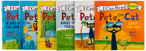Pete the Cat 12-Book Phonics Fun!: Includes 12 Mini-Books Featuring Short and Long Vowel Sounds (My First I Can Read)
