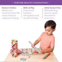 Load image into Gallery viewer, Melissa &amp; Doug Slice and Bake Wooden Christmas Cookie Play Food Set