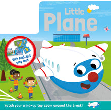Load image into Gallery viewer, Little Plane: Read &amp; Play with Fold-Out Play Mat and Wind-Up Toy