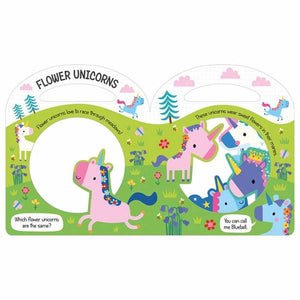 Unicorns: Peek and Find Unicorn Fun! (with die cut handle and images)