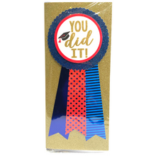 Load image into Gallery viewer, Graduation Deluxe Card: Glittery and Embellished - You Did It!