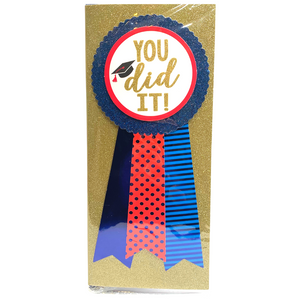 Graduation Deluxe Card: Glittery and Embellished - You Did It!