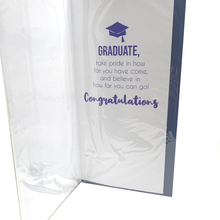 Load image into Gallery viewer, Graduation Deluxe Card: Glittery and Embellished - You Did It!