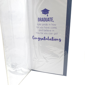 Graduation Deluxe Card: Glittery and Embellished - You Did It!