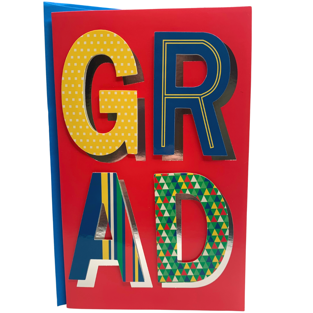 Graduation Card: Shiny and Embellished - GRAD